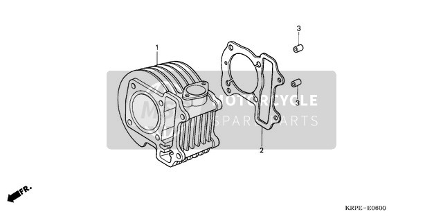 Honda SCV100 2003 Cylinder for a 2003 Honda SCV100